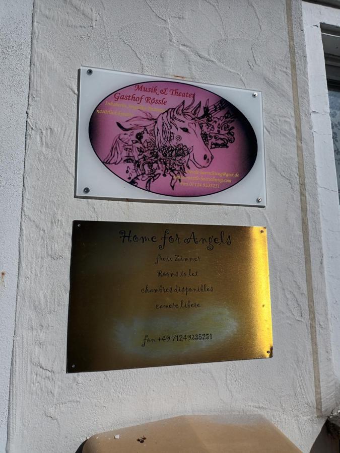 Musik Und Theater Gasthof Roessle - Rooms For Angels Burladingen Exterior photo